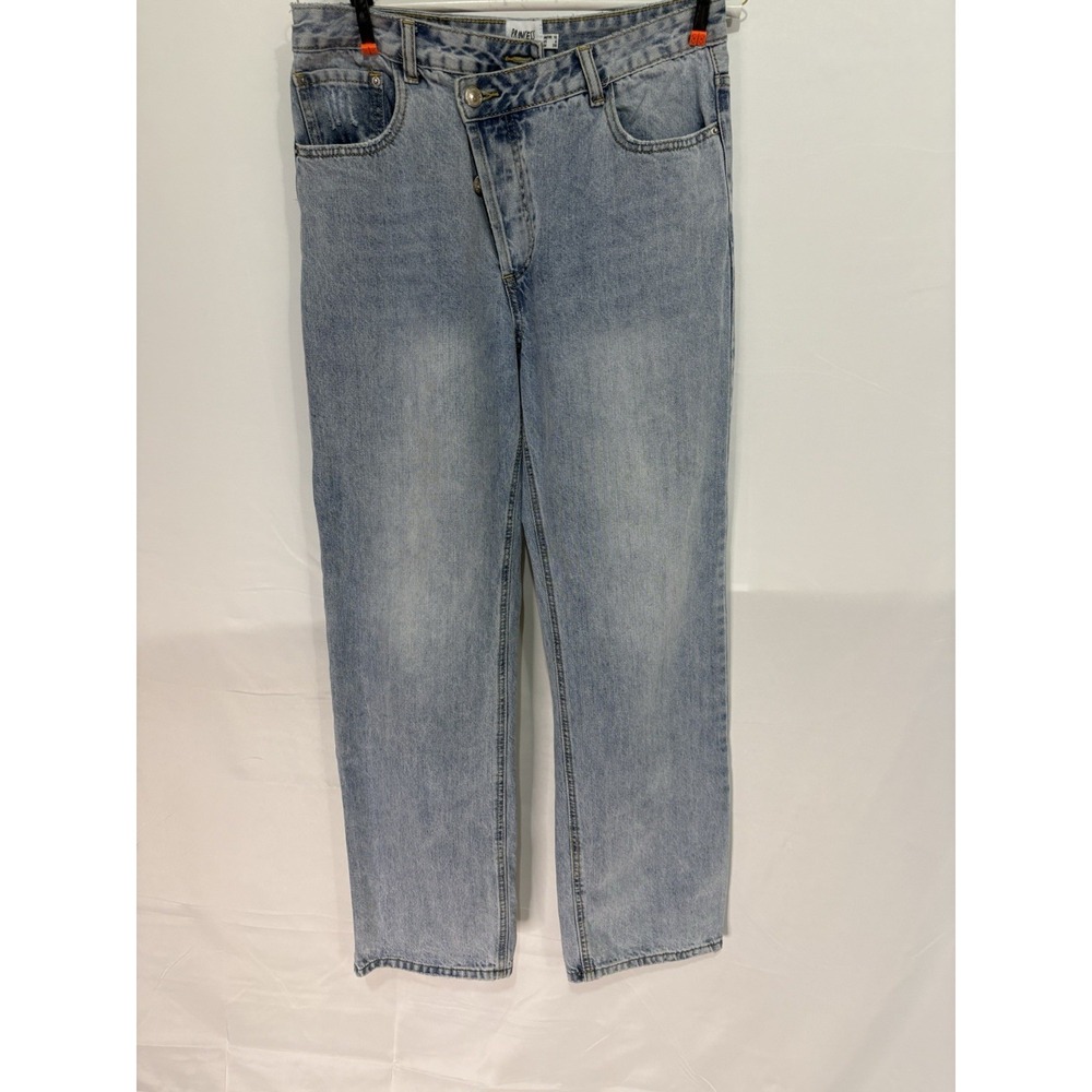 Princess Polly PP-DNM Bethany Bootcut Low Rise Light Wash Jeans Blue Sz 6